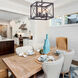 High Line 4 Light 13 inch Satin Bronze Semi-Flush Ceiling Light